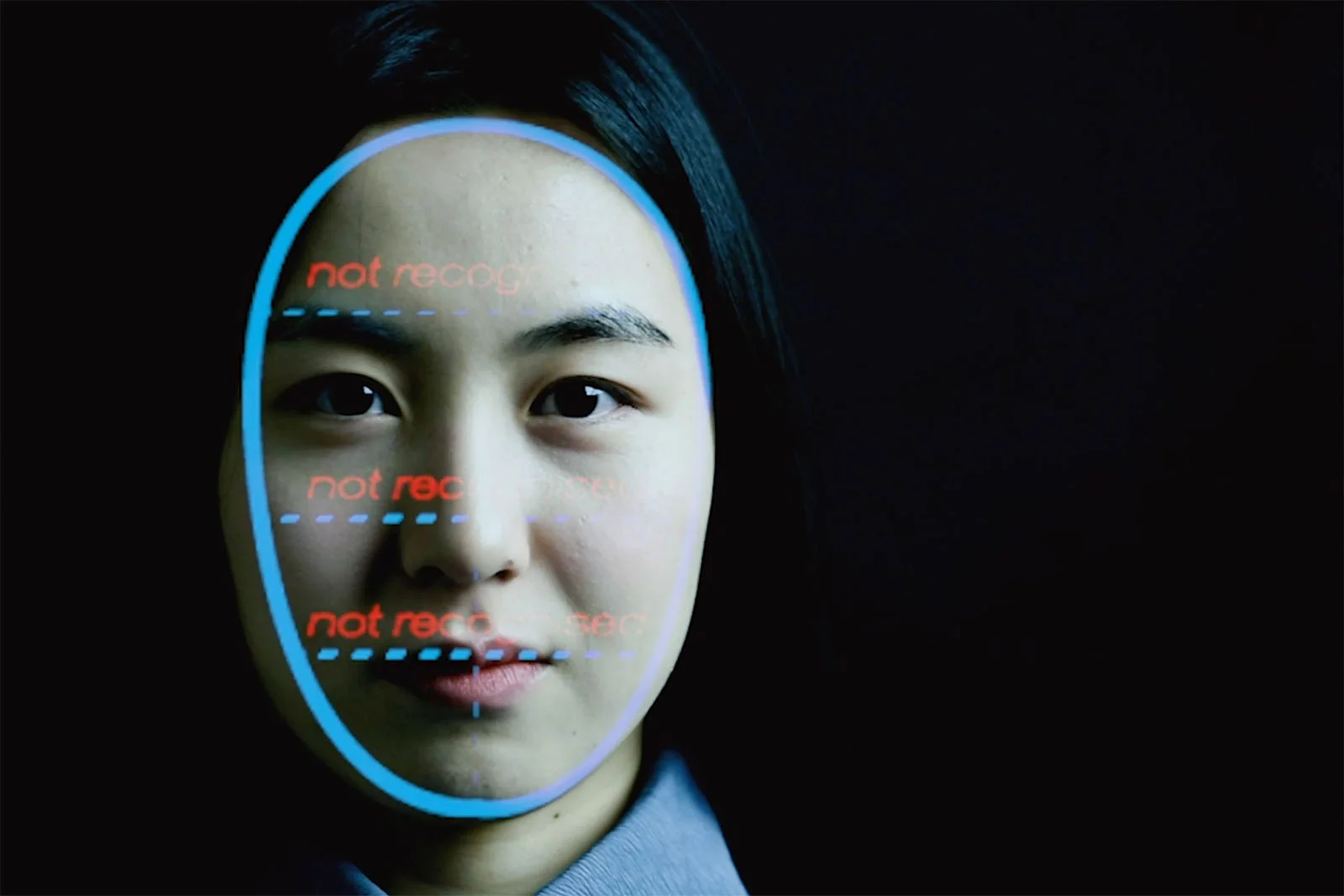 Face being scanned by the Tube.