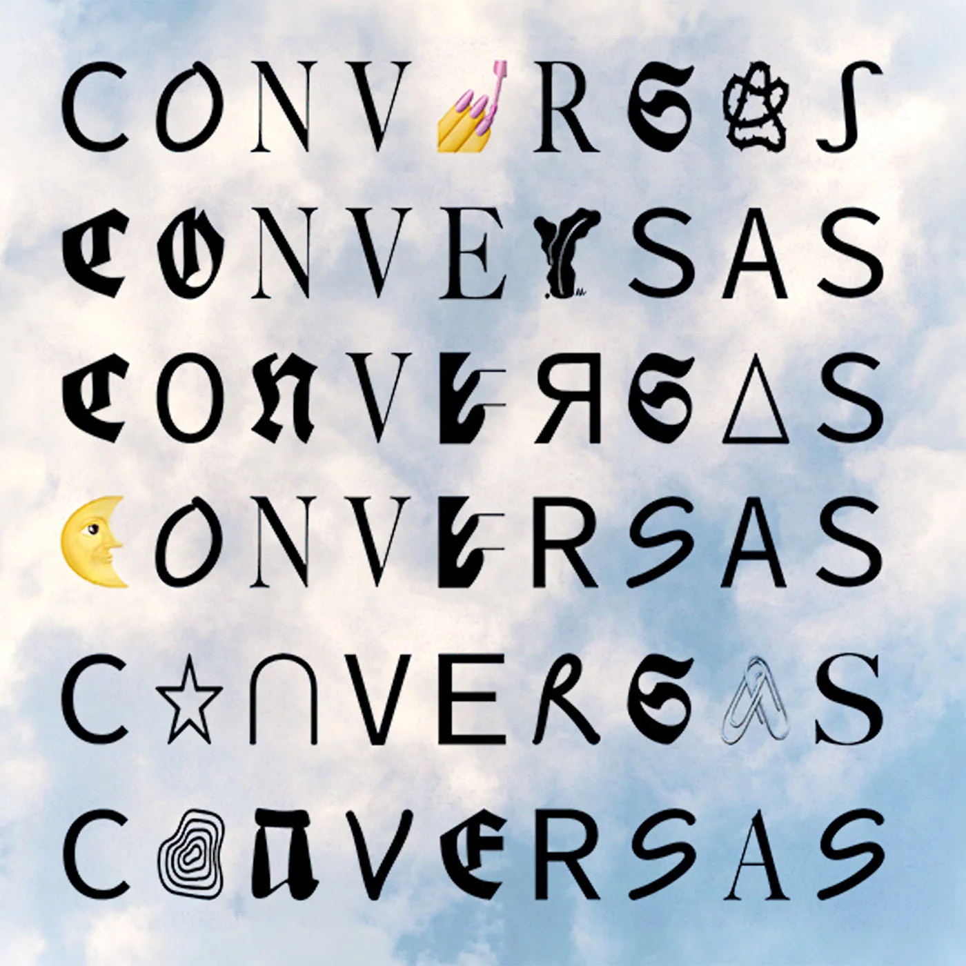 Variations of the modular Conversas title.